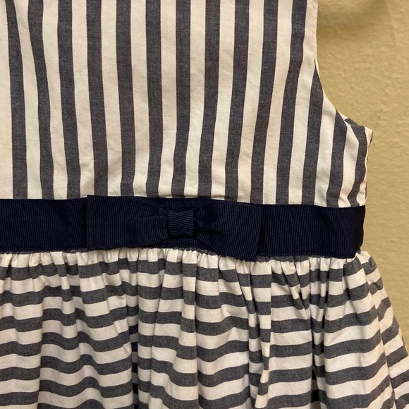 Carters blue white stripe dress size 24mo - Picture 3 of 7